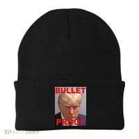 Bullet Proof Donald Trump 2024 Election Strong Beanie thumb 0