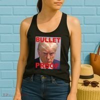 Bullet Proof Donald Trump 2024 Election Strong Women's Tank Top thumb 2