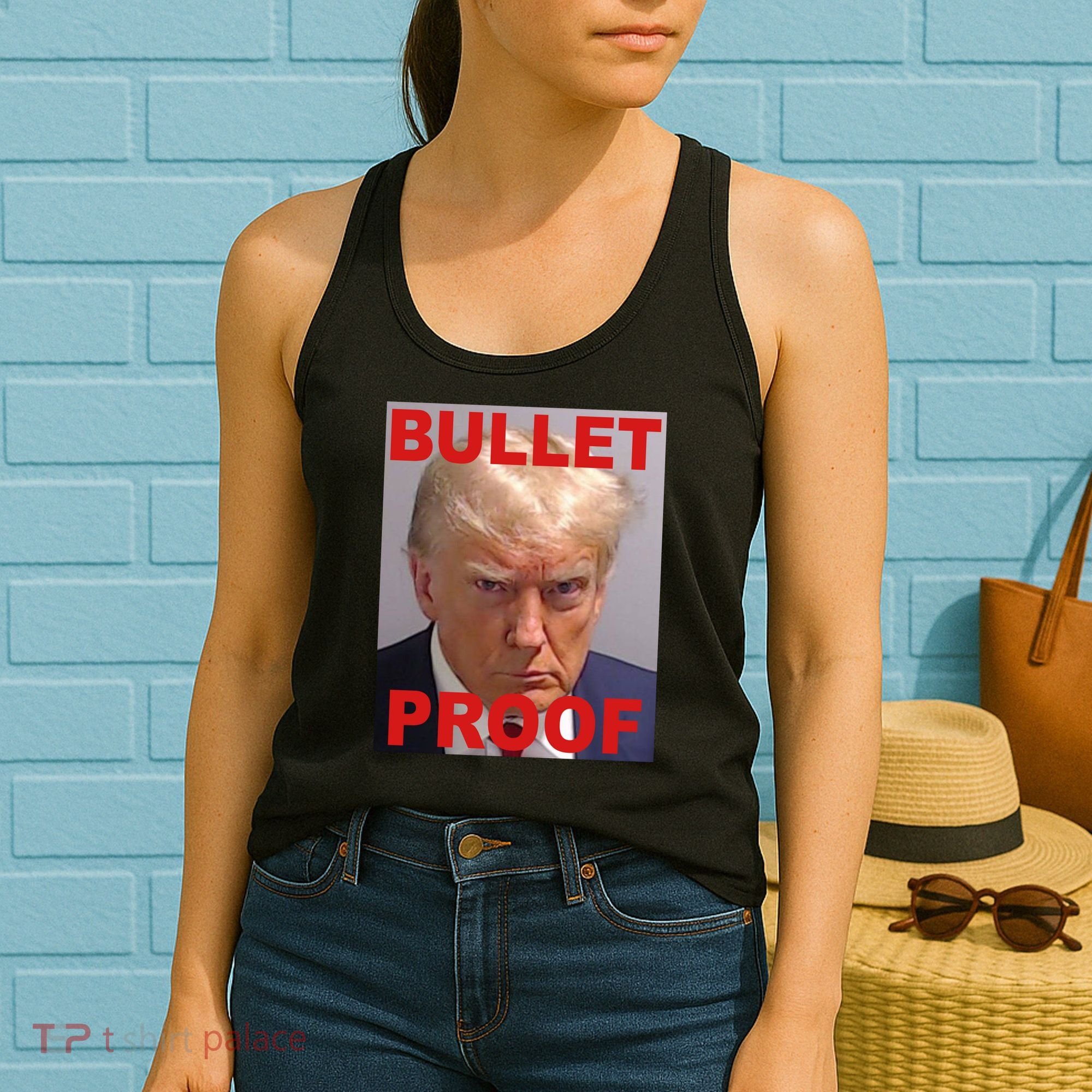 Bullet Proof Donald Trump 2024 Election Strong Women's Tank Top
