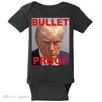 Bullet Proof Donald Trump 2024 Election Strong Baby Bodysuit thumb 0