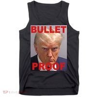 Bullet Proof Donald Trump 2024 Election Strong Tank Top thumb 0
