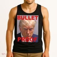 Bullet Proof Donald Trump 2024 Election Strong Tank Top thumb 3
