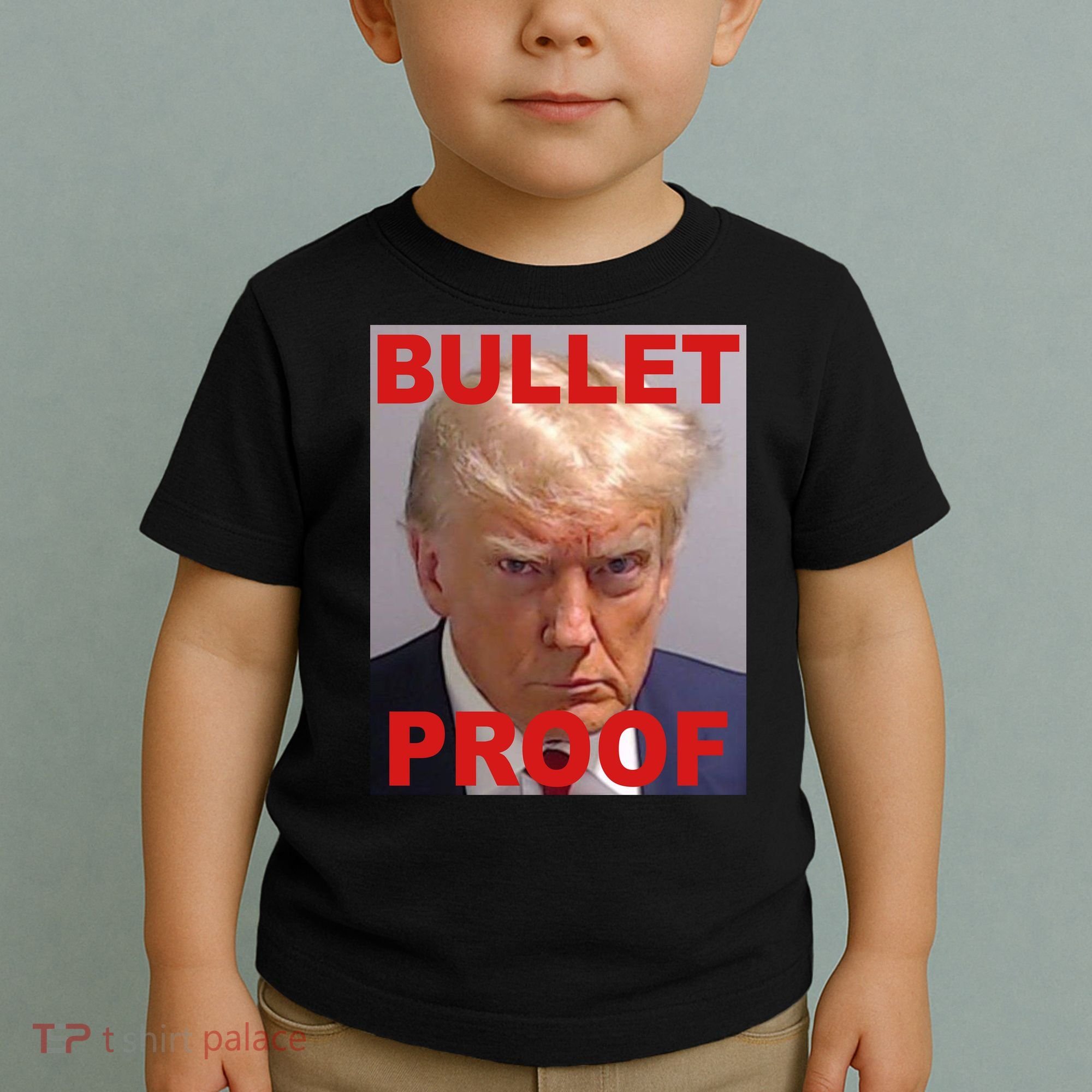 Bullet Proof Donald Trump 2024 Election Strong Toddler T-Shirt