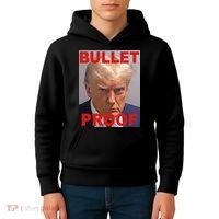 Bullet Proof Donald Trump 2024 Election Strong Kids Hoodie thumb 4