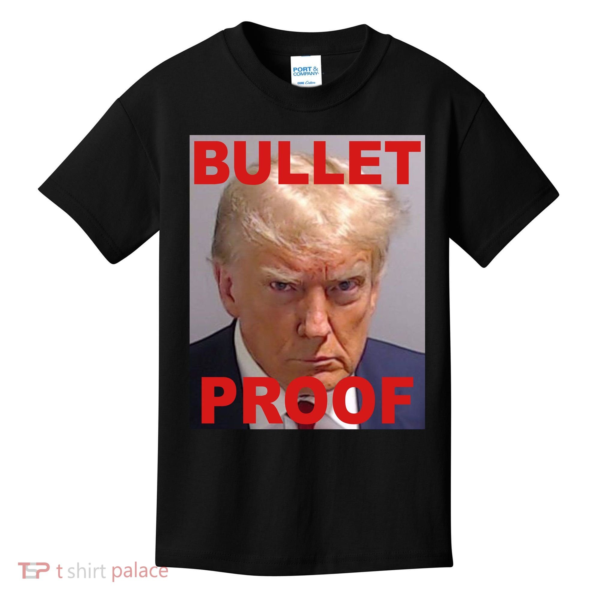 Bullet Proof Donald Trump 2024 Election Strong Kids T-Shirt