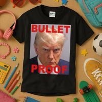 Bullet Proof Donald Trump 2024 Election Strong Kids T-Shirt thumb 3
