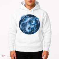 Blue Pitbull Dog Animal Portrait Cute Hoodie thumb 2