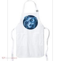 Blue Pitbull Dog Animal Portrait Cute Apron thumb 0