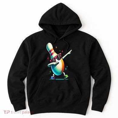 Bowling Pin Dabbing Sunglasses Bowler Player Hoodie