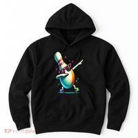 Bowling Pin Dabbing Sunglasses Bowler Player Hoodie thumb 0