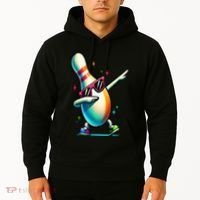 Bowling Pin Dabbing Sunglasses Bowler Player Hoodie thumb 2