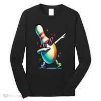 Bowling Pin Dabbing Sunglasses Bowler Player Long Sleeve Shirt thumb 0