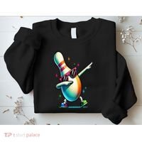 Bowling Pin Dabbing Sunglasses Bowler Player Sweatshirt thumb 2