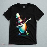 Bowling Pin Dabbing Sunglasses Bowler Player T-Shirt thumb 5