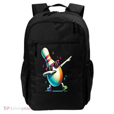 Bowling Pin Dabbing Sunglasses Bowler Player Backpack