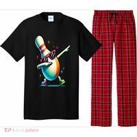 Bowling Pin Dabbing Sunglasses Bowler Player Pajama Set thumb 0