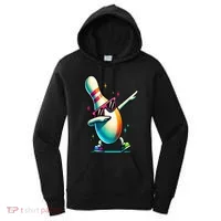 Bowling Pin Dabbing Sunglasses Bowler Player Women's Hoodie thumb 0