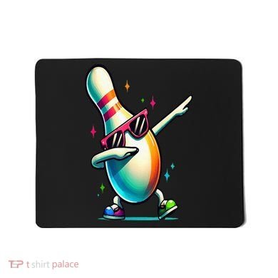 Bowling Pin Dabbing Sunglasses Bowler Player Mousepad