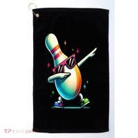Bowling Pin Dabbing Sunglasses Bowler Player Golf Towel thumb 0
