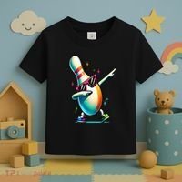 Bowling Pin Dabbing Sunglasses Bowler Player Toddler T-Shirt thumb 3