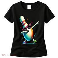 Bowling Pin Dabbing Sunglasses Bowler Player Women's T-Shirt thumb 0