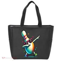 Bowling Pin Dabbing Sunglasses Bowler Player Tote Bag thumb 0