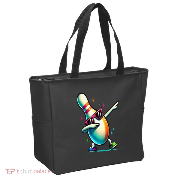 Bowling Pin Dabbing Sunglasses Bowler Player Tote Bag