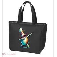 Bowling Pin Dabbing Sunglasses Bowler Player Tote Bag thumb 3