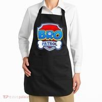 Bro Patrol Dog Funny Gift Birthday Party Apron thumb 2