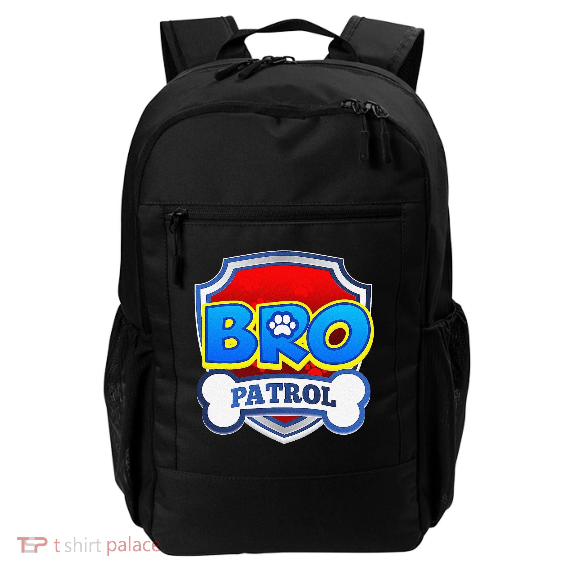 Bro Patrol Dog Funny Gift Birthday Party Backpack
