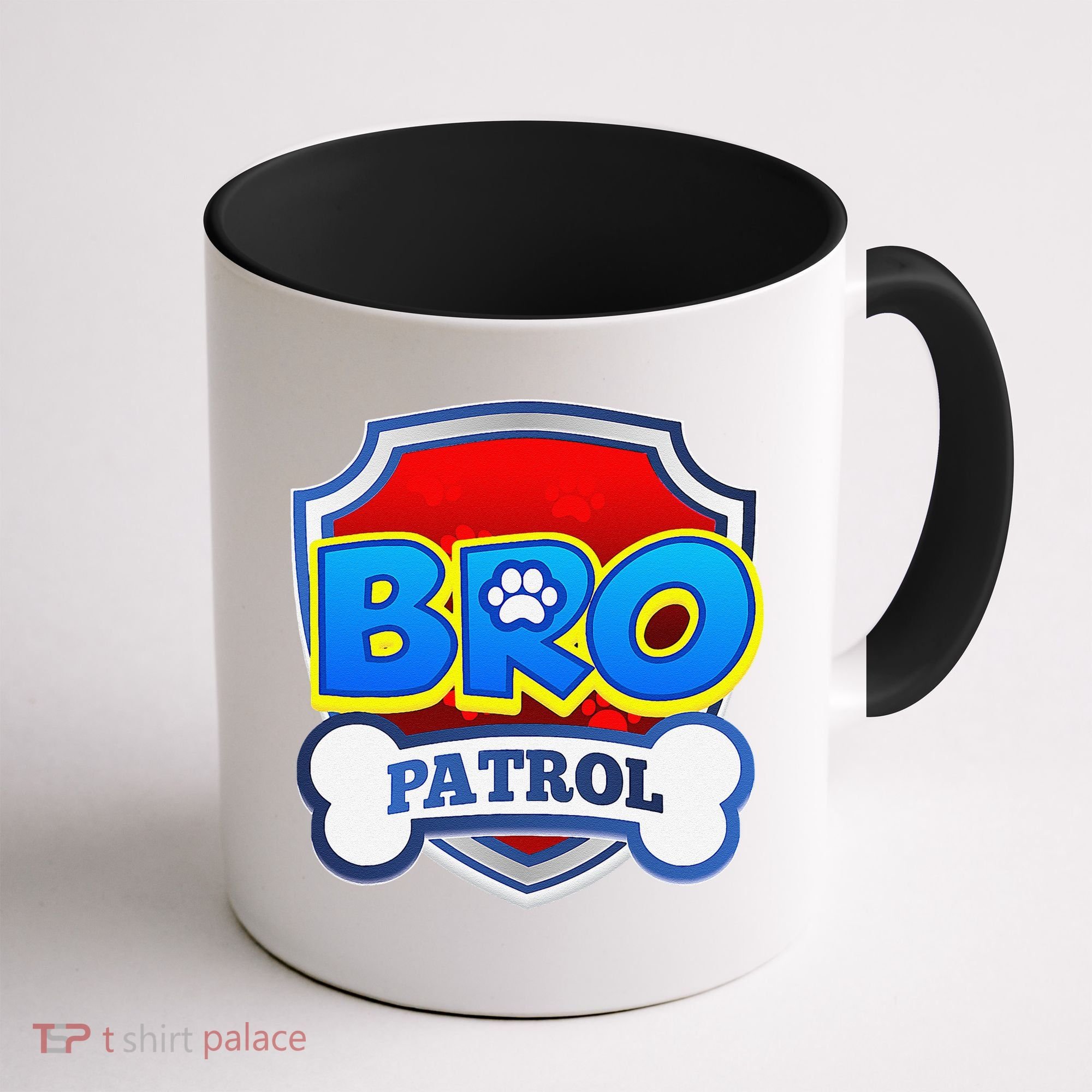 Bro Patrol Dog Funny Gift Birthday Party Coffee Mug