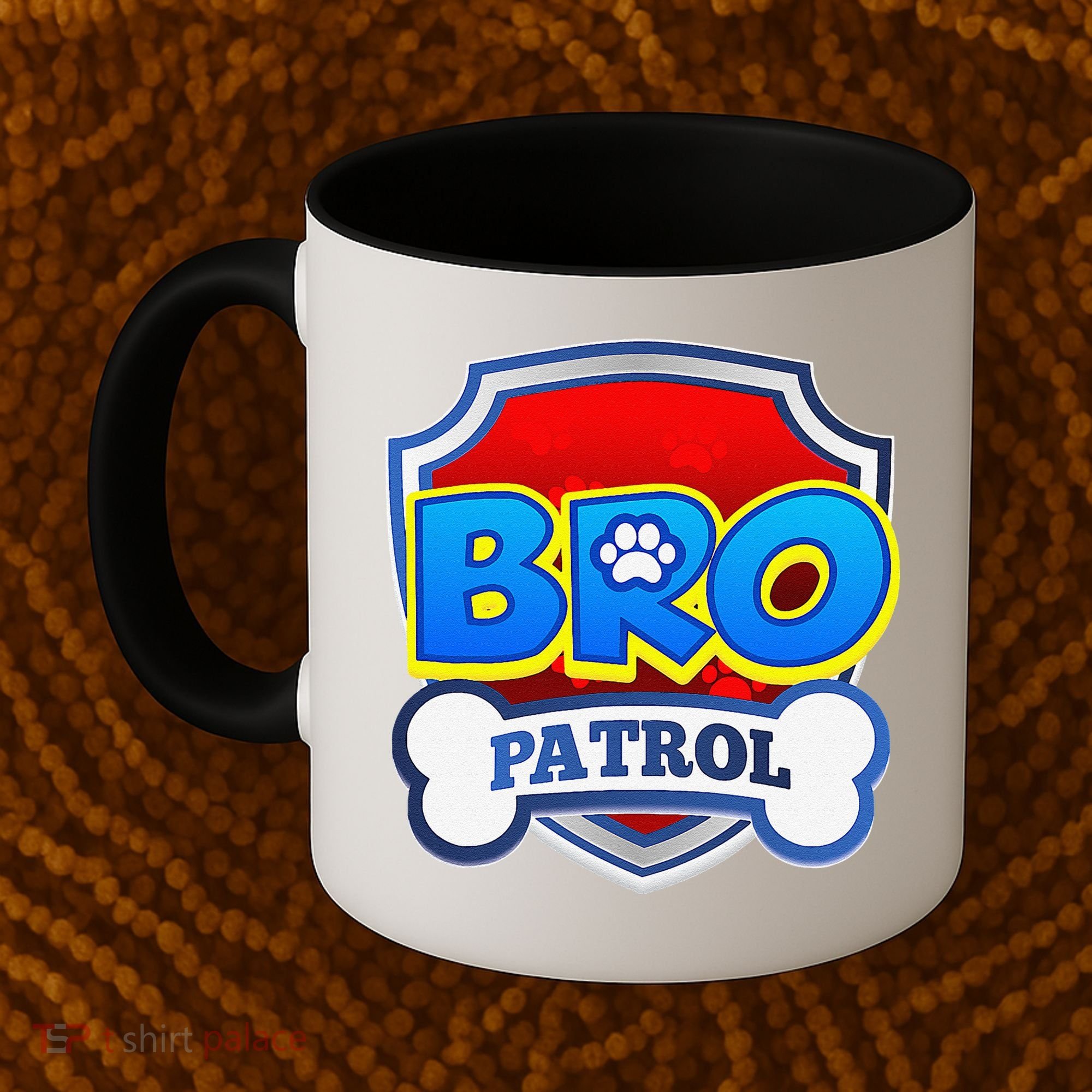 Bro Patrol Dog Funny Gift Birthday Party Coffee Mug