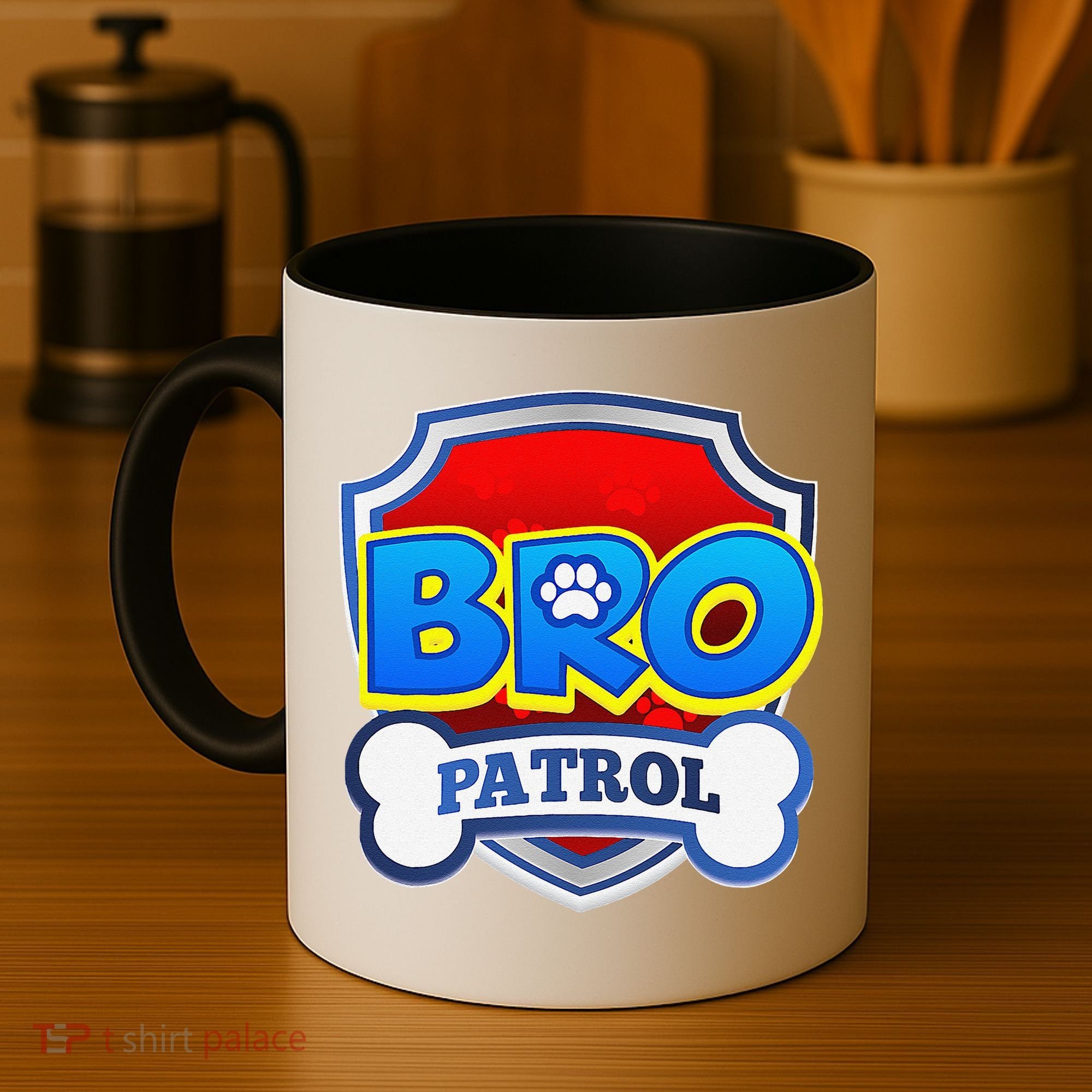 Bro Patrol Dog Funny Gift Birthday Party Coffee Mug
