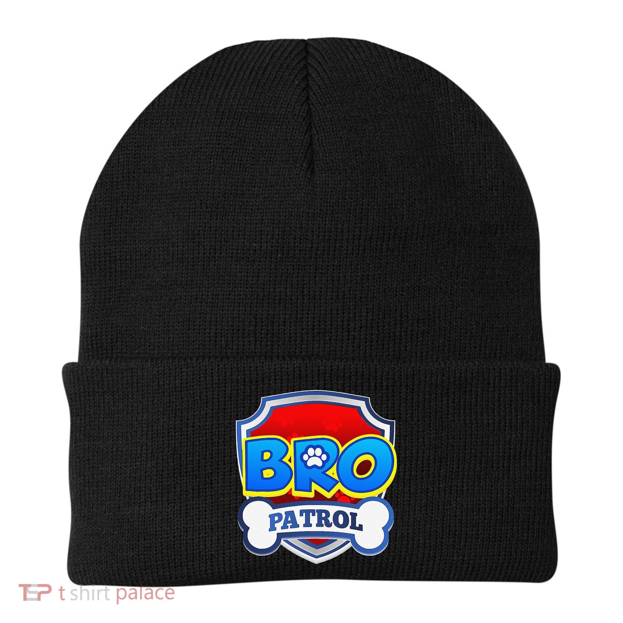 Bro Patrol Dog Funny Gift Birthday Party Beanie