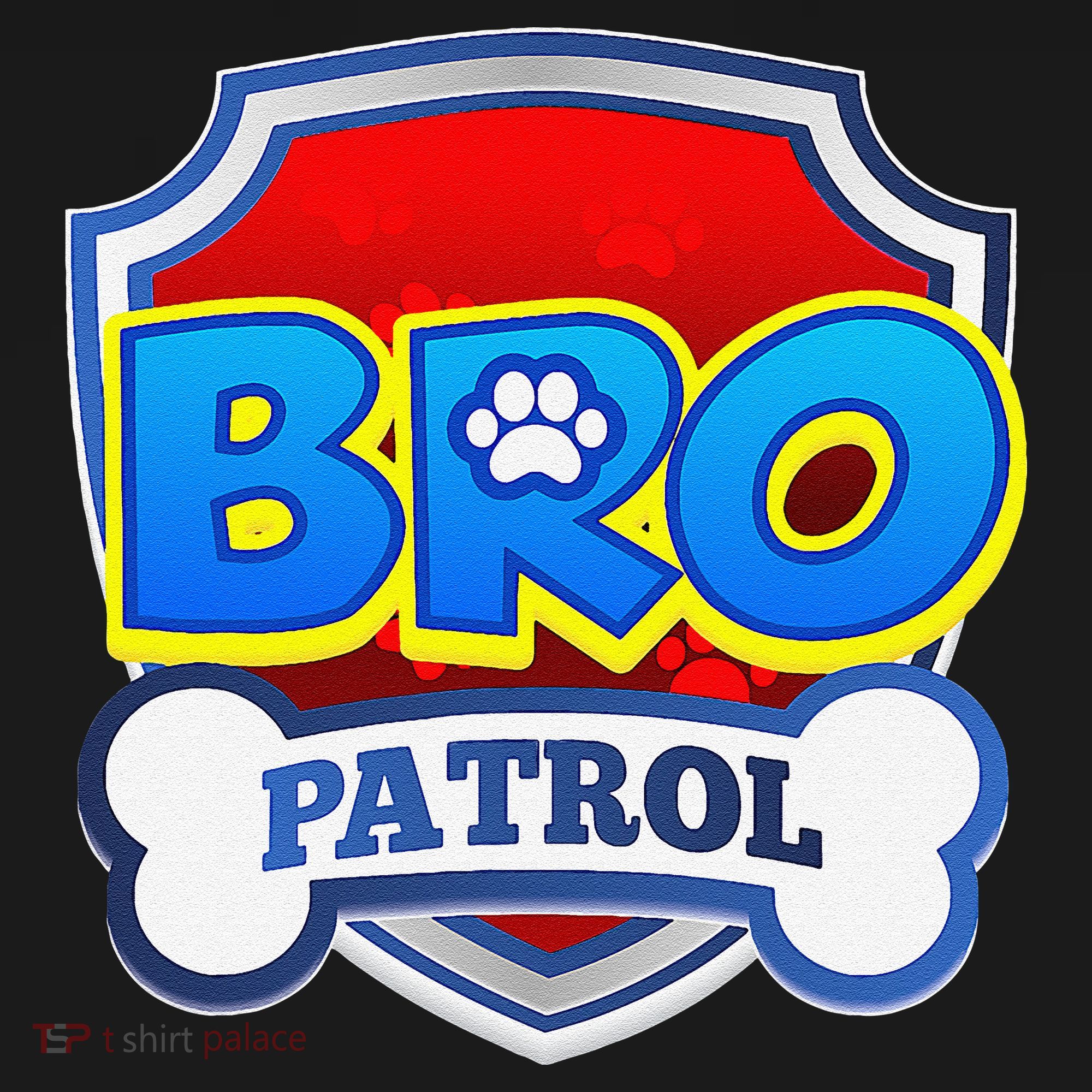 Bro Patrol Dog Funny Gift Birthday Party Women's Hoodie