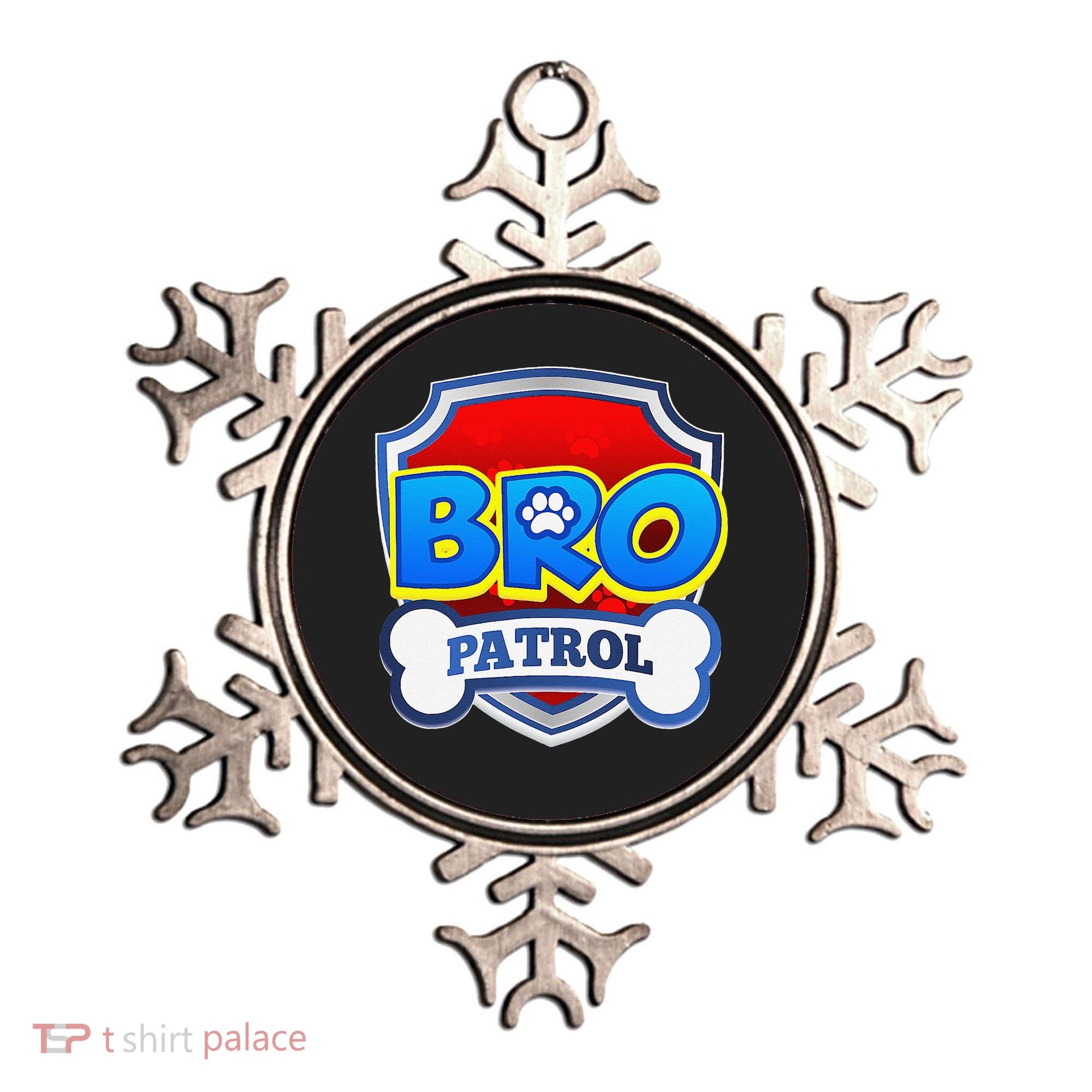 Bro Patrol Dog Funny Gift Birthday Party Ornament