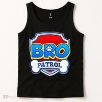 Bro Patrol Dog Funny Gift Birthday Party Tank Top thumb 2