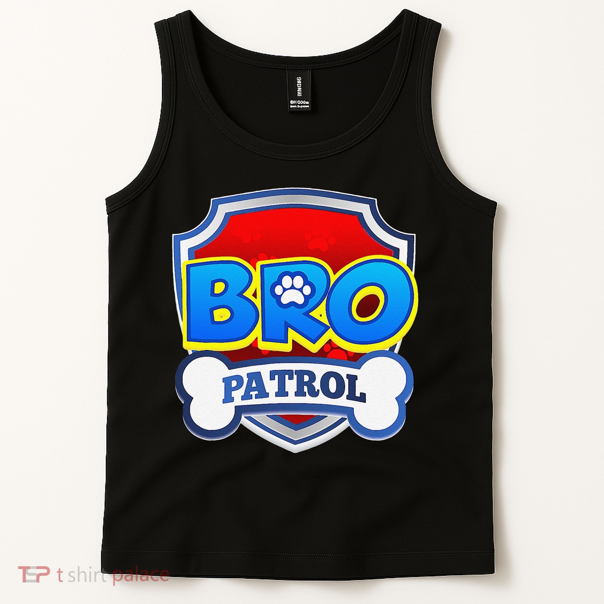 Bro Patrol Dog Funny Gift Birthday Party Tank Top