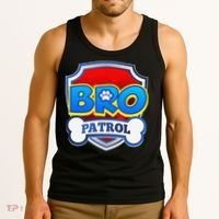 Bro Patrol Dog Funny Gift Birthday Party Tank Top thumb 3