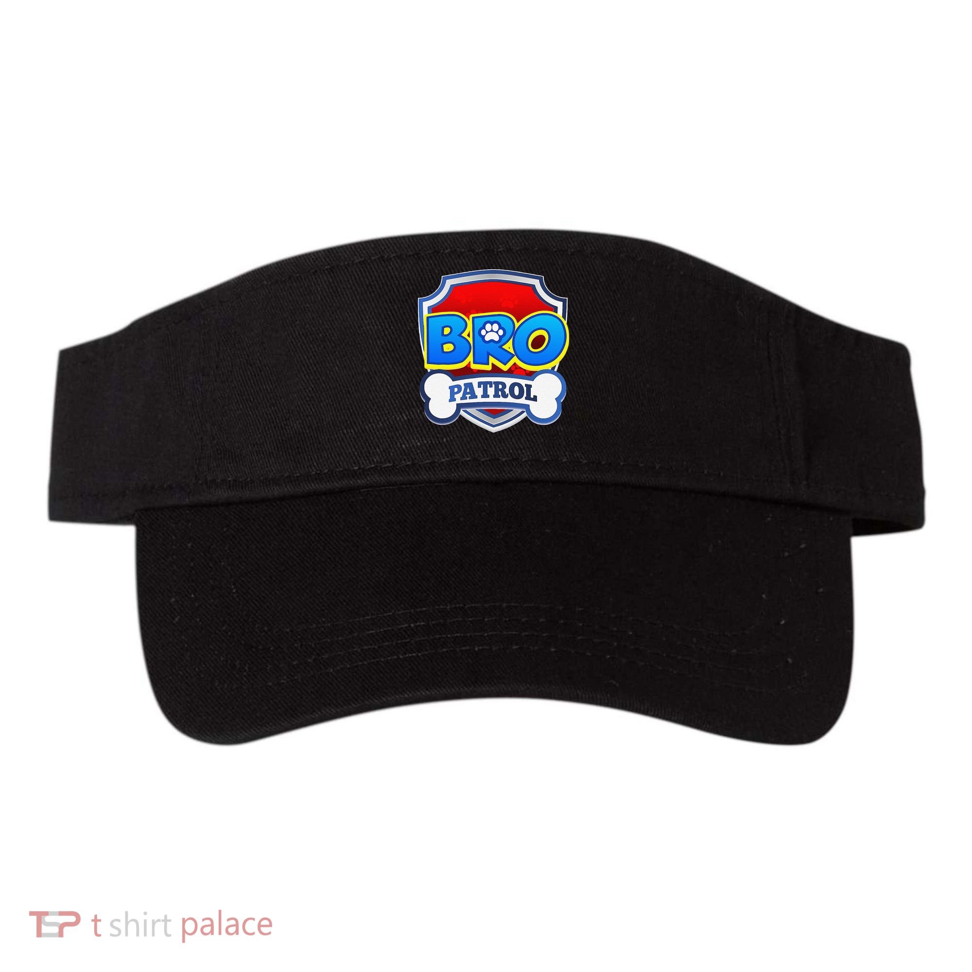 Bro Patrol Dog Funny Gift Birthday Party Visor