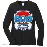 Bro Patrol Dog Funny Gift Birthday Party Women's Long Sleeve Shirt thumb 0