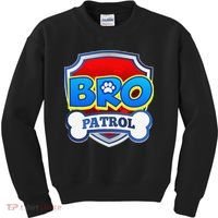Bro Patrol Dog Funny Gift Birthday Party Kids Sweatshirt thumb 0