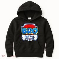 Bro Patrol Dog Funny Gift Birthday Party Kids Hoodie thumb 0