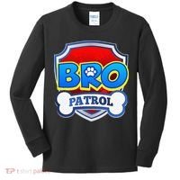 Bro Patrol Dog Funny Gift Birthday Party Kids Long Sleeve Shirt thumb 0