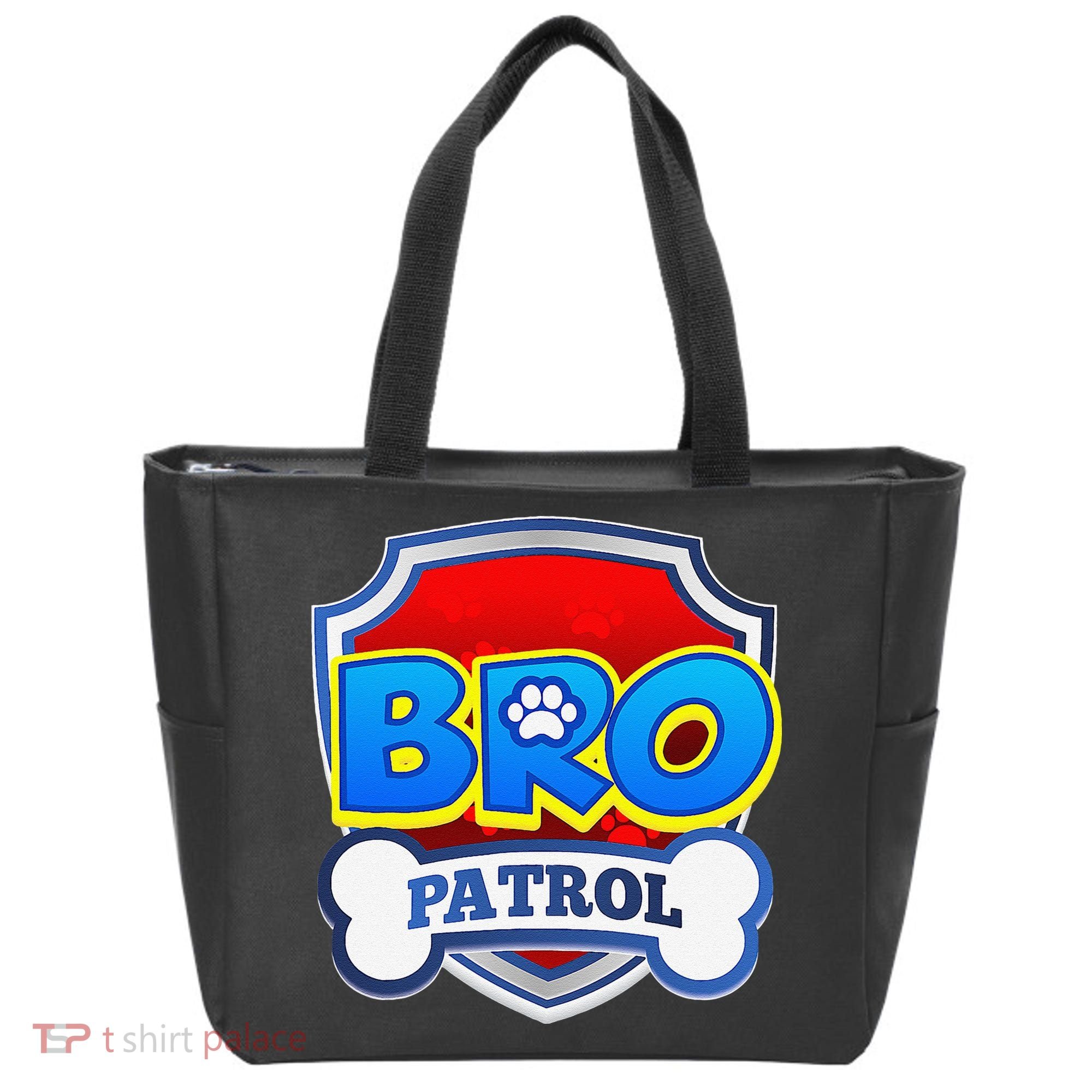 Bro Patrol Dog Funny Gift Birthday Party Tote Bag