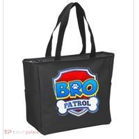 Bro Patrol Dog Funny Gift Birthday Party Tote Bag thumb 2
