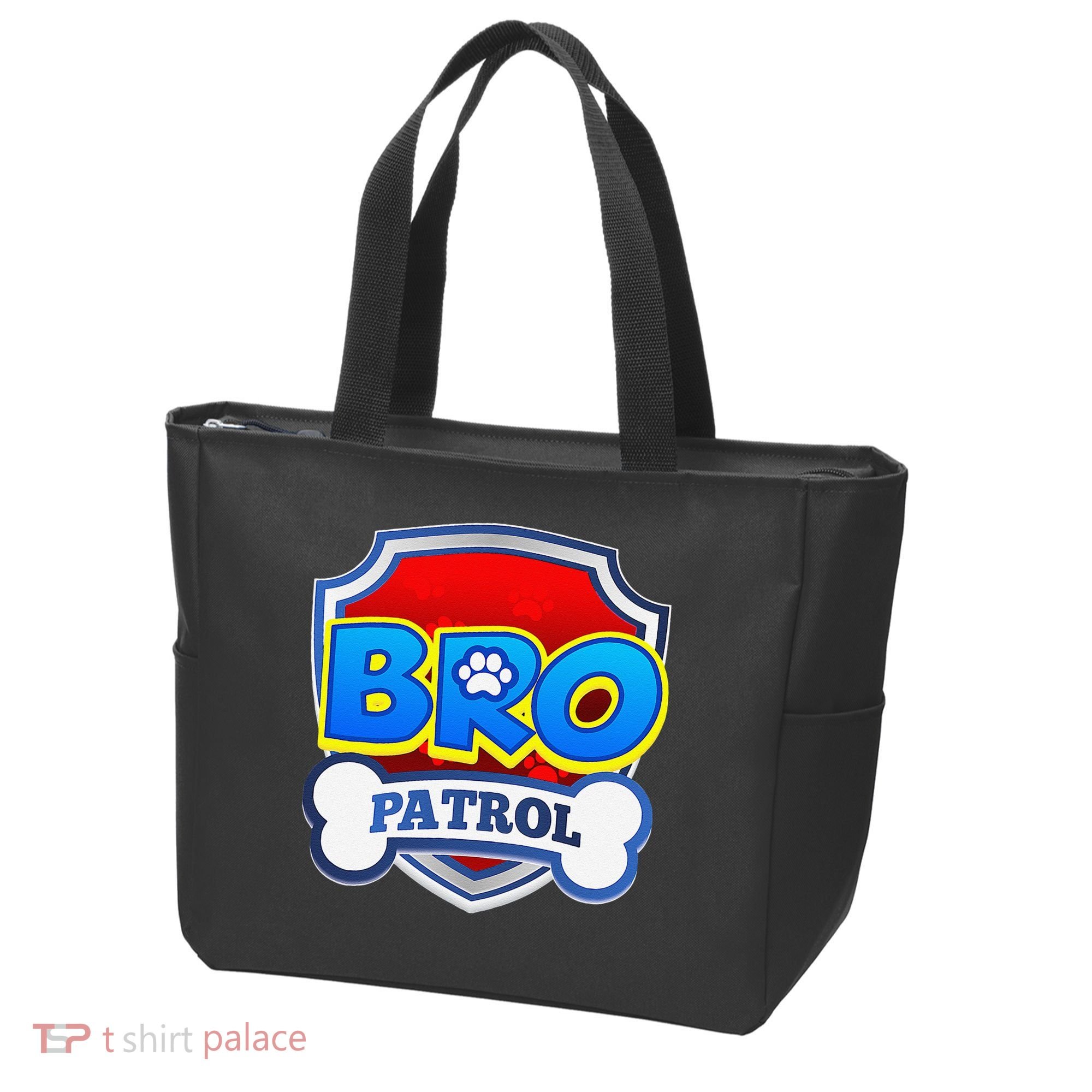 Bro Patrol Dog Funny Gift Birthday Party Tote Bag