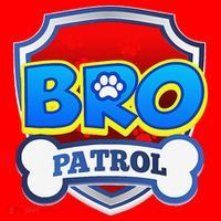 Bro Patrol Dog Funny Gift Birthday Party Santa Hat thumb 1