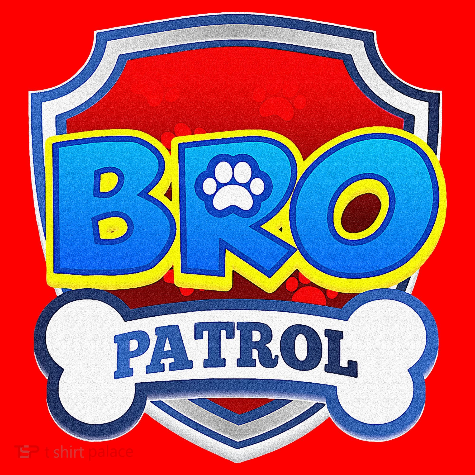 Bro Patrol Dog Funny Gift Birthday Party Santa Hat