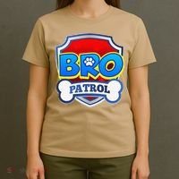 Bro Patrol Dog Funny Gift Birthday Party T-Shirt thumb 4